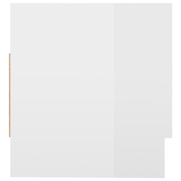 vidaXL garderobe 70x32,5x35 cm spånplade hvid højglans