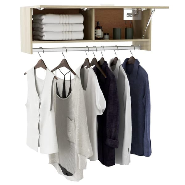 vidaXL garderobe 100x32,5x35 cm spånplade sonoma-eg