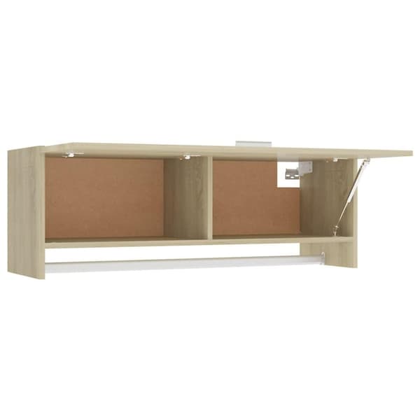 vidaXL garderobe 100x32,5x35 cm spånplade sonoma-eg