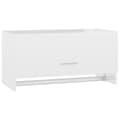 Miniatyrbilde 1 av 10: vidaXL Garderobe høyglans hvit 70x32,5x35 cm sponplate