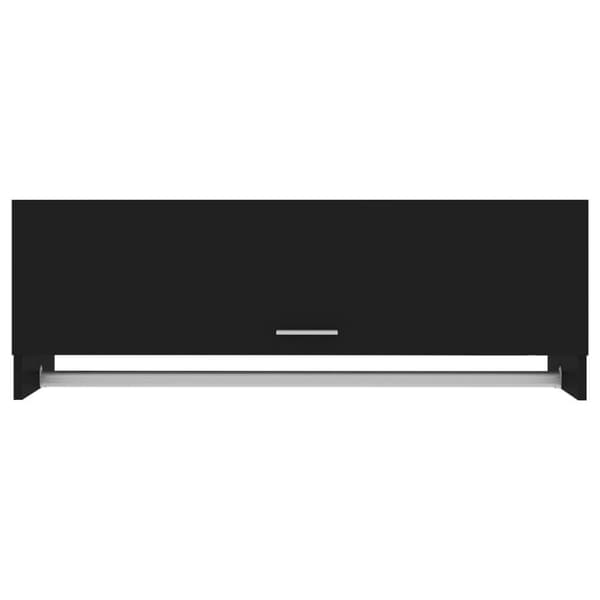 vidaXL garderobe 100x32,5x35 cm spånplade sort