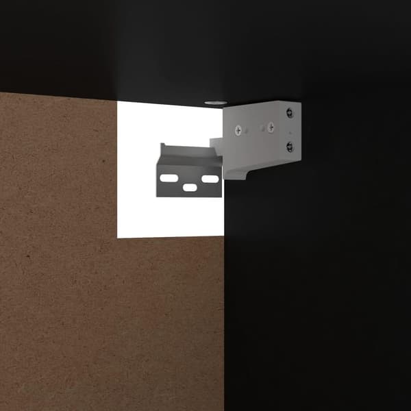 vidaXL garderobe 100x32,5x35 cm spånplade sort