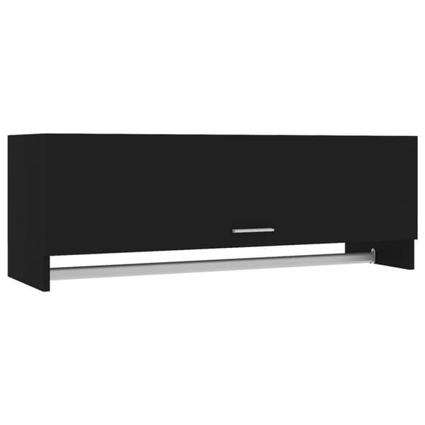 vidaXL garderobe 100x32,5x35 cm spånplade sort