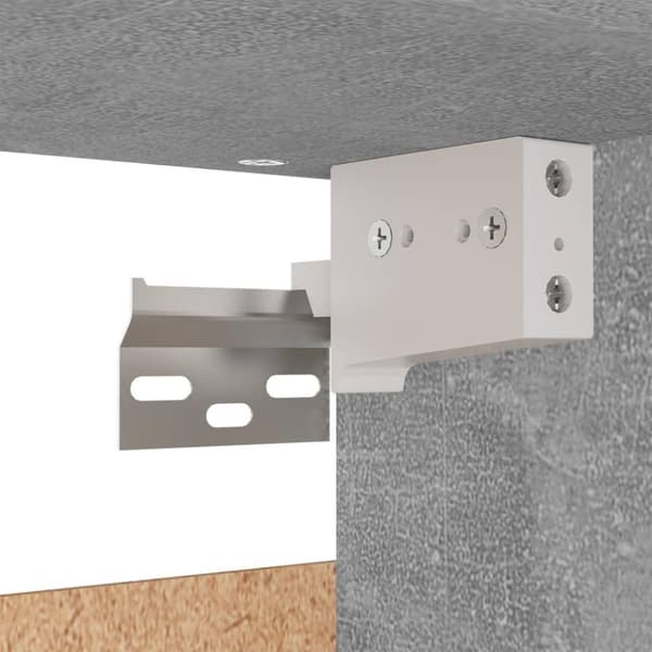 vidaXL garderobe 70x32,5x35 cm spånplade betongrå