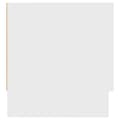 Miniatyrbilde 5 av 10: vidaXL Garderobeskap hvit 100x32,5x35 cm sponplate