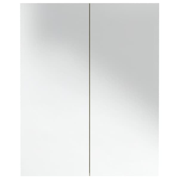 vidaXL Spegelskåp för badrum vit och ek 60x15x75 cm MDF