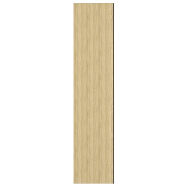 vidaXL Spegelskåp för badrum vit och ek 60x15x75 cm MDF