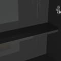 Miniatyrbilde 3 av 9: vidaXL Speilskap til bad 60x15x75 cm MDF skinnende svart