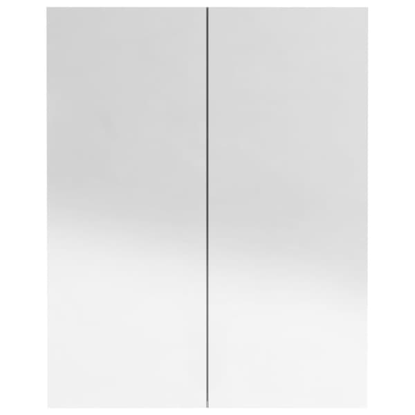 vidaXL Speilskap til bad 60x15x75 cm MDF skinnende svart