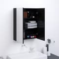 Miniatyrbilde 8 av 9: vidaXL Speilskap til bad 60x15x75 cm MDF skinnende svart