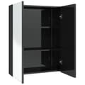 Miniatyrbilde 2 av 9: vidaXL Speilskap til bad 60x15x75 cm MDF skinnende svart