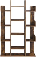 Pikkukuva 5 / 9: Bokhylla 13 förvaringsfack Vintage brun 86 x 25 x 140 cm