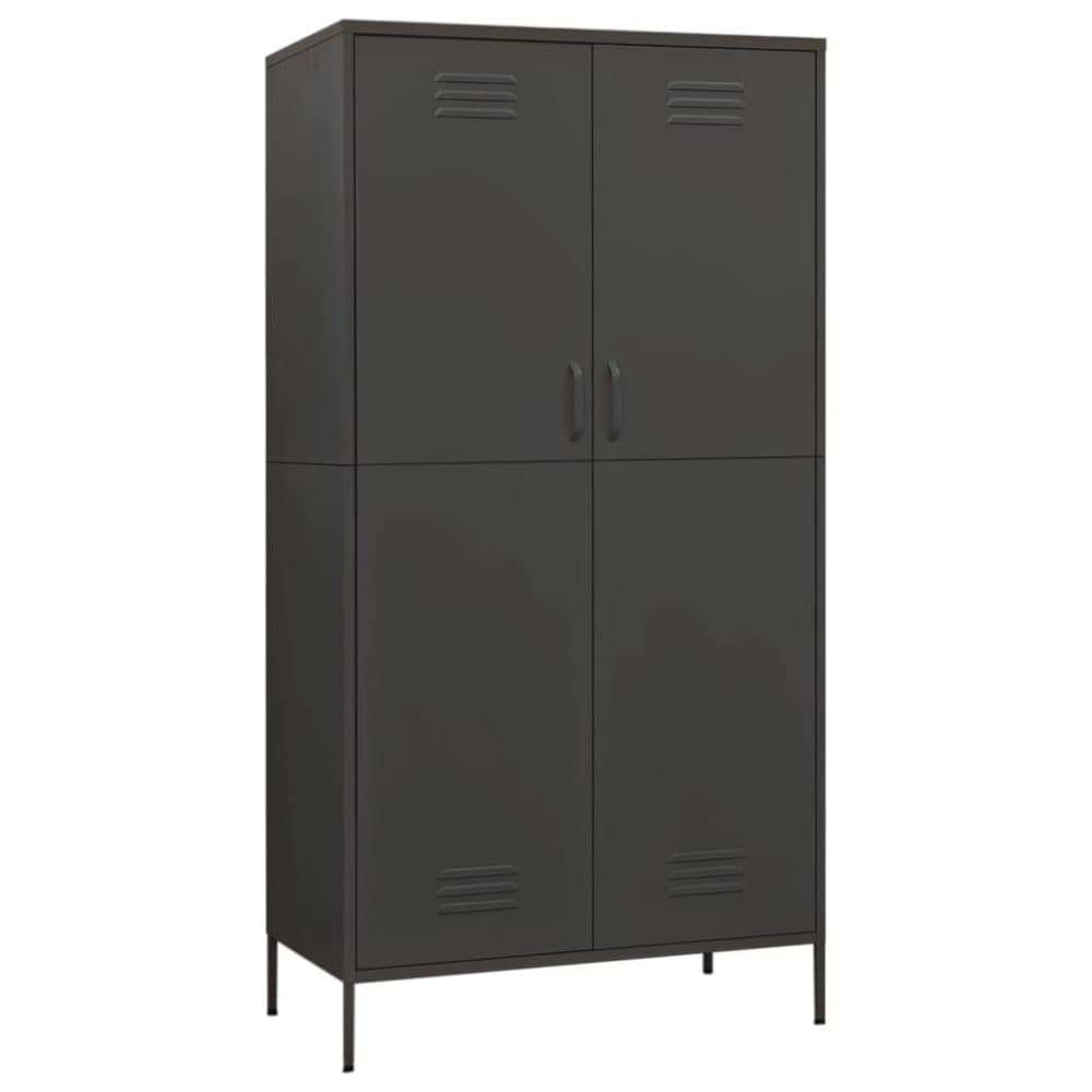 vidaXL 336243 garderob antracit 90x50x180 cm Stål