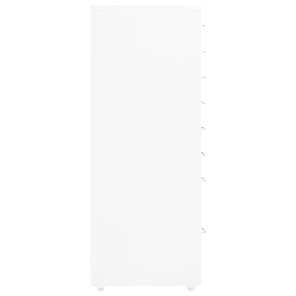 vidaXL Hurts vit 20x41x109 cm metall