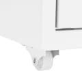 Miniatyrbild 8 av 9: vidaXL Hurts vit 20x41x109 cm metall