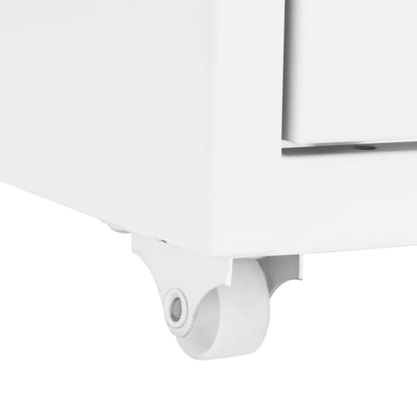 vidaXL mobilt arkivskab 28x41x109 cm metal hvid