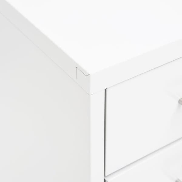 vidaXL mobilt arkivskab 28x41x109 cm metal hvid