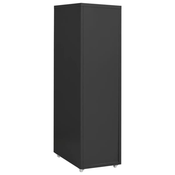 vidaXL Mobilt arkivskap antrasitt 28x41x109 cm metall