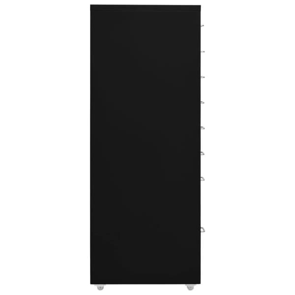vidaXL mobilt arkivskab 28x41x109 cm metal sort