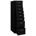 Miniatyrbillede 6 af 9: vidaXL mobilt arkivskab 28x41x109 cm metal sort