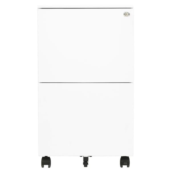 vidaXL mobilt arkivskab 39x45x67 cm stål hvid