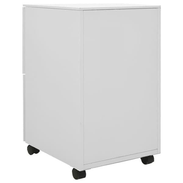vidaXL mobilt arkivskab 39x45x67 cm stål lysegrå