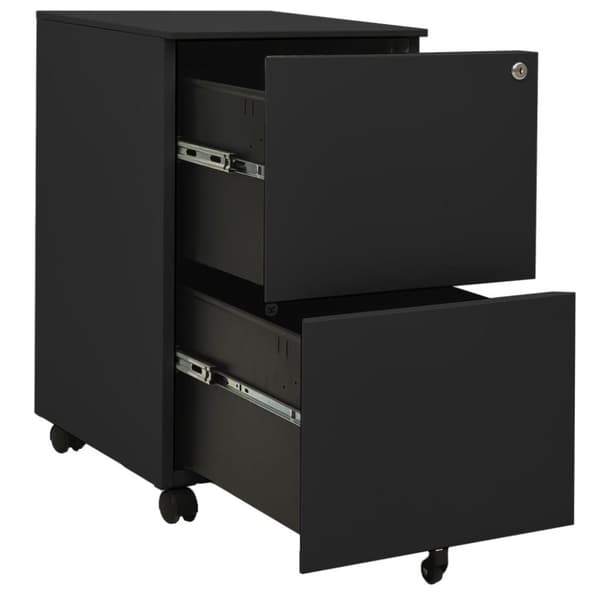 vidaXL mobilt arkivskab 39x45x67 cm stål antracitgrå