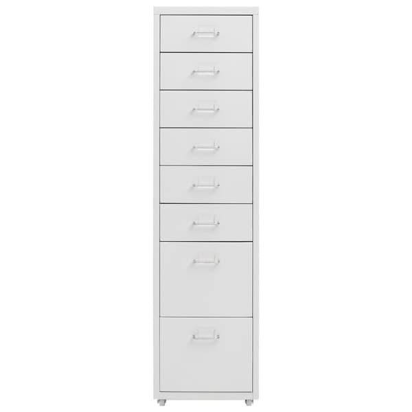 vidaXL mobilt arkivskab 28x41x109 cm metal grå