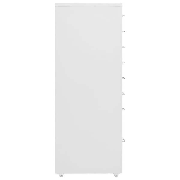 vidaXL mobilt arkivskab 28x41x109 cm metal grå