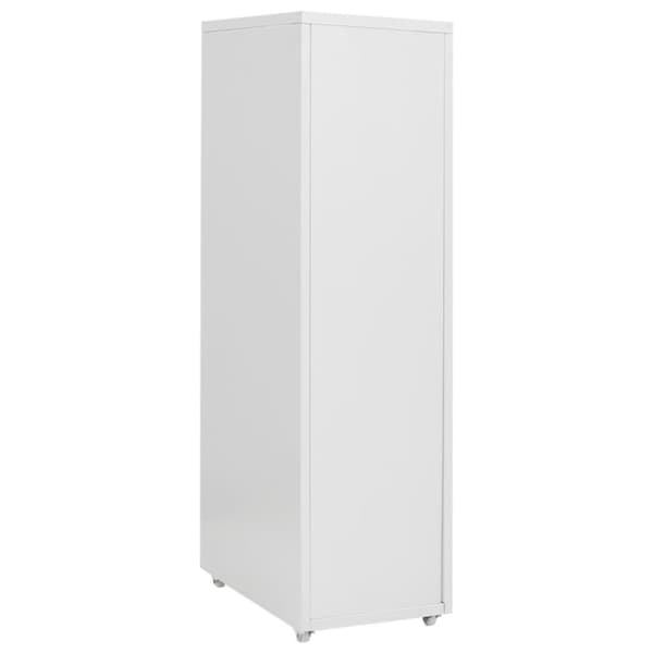 vidaXL mobilt arkivskab 28x41x109 cm metal grå