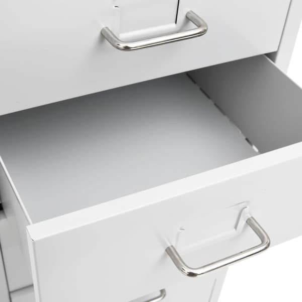 vidaXL mobilt arkivskab 28x41x109 cm metal grå
