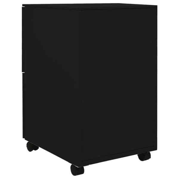 vidaXL Arkistokaappi siirrettävä musta 39x45x67 cm teräs