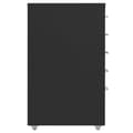 Pikkukuva 3 / 8: vidaXL Arkistokaappi siirrettävä musta 28x41x69 cm metalli