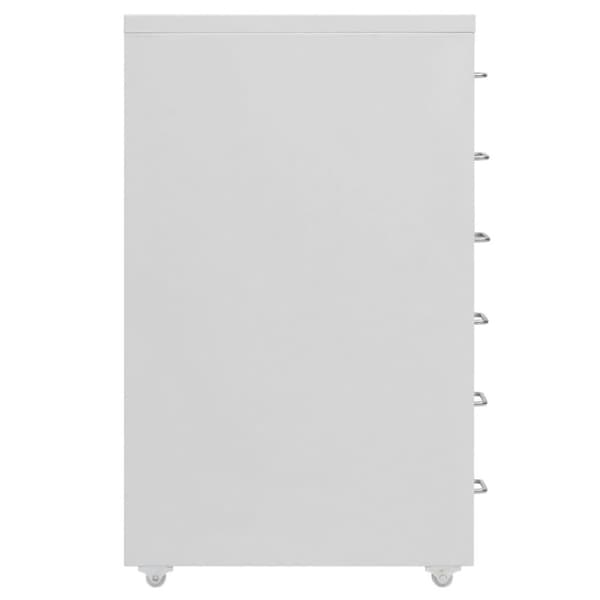 vidaXL mobilt arkivskab 28x41x69 cm metal grå
