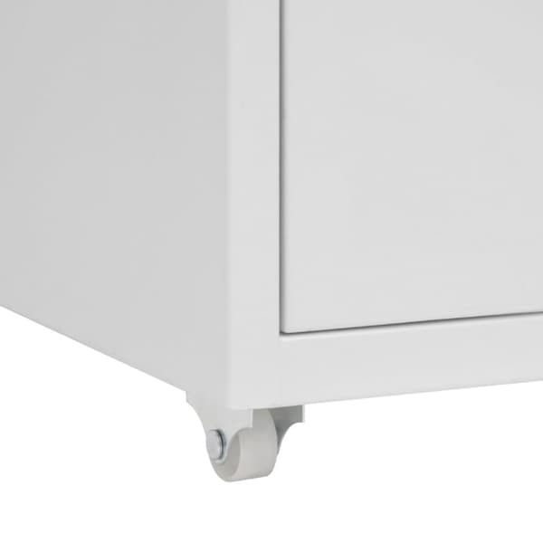vidaXL mobilt arkivskab 28x41x69 cm metal grå