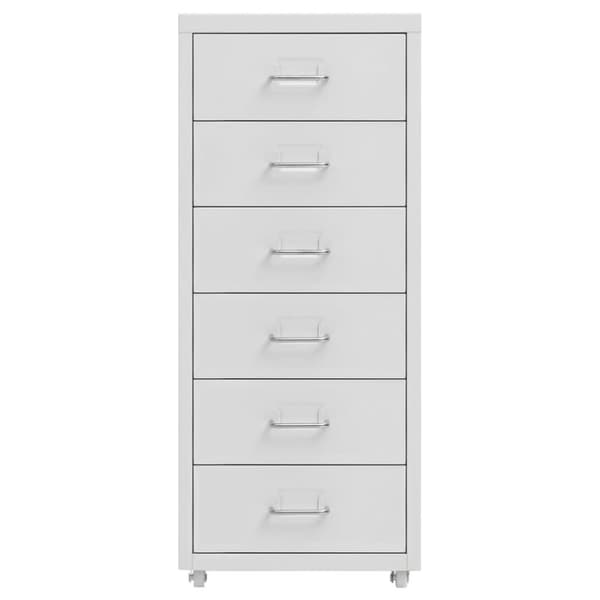 vidaXL mobilt arkivskab 28x41x69 cm metal grå