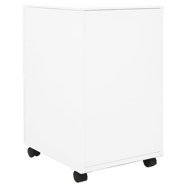 vidaXL Hurts vit 39x45x67 cm stål