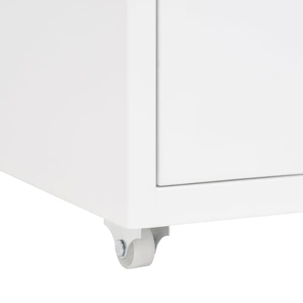vidaXL Hurts vit 28x41x69 cm metall
