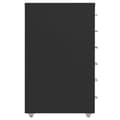 Pikkukuva 3 / 8: vidaXL Arkistokaappi siirrettävä musta 28x41x69 cm metalli