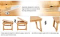Miniatyrbillede 9 af 9: Fällbar Laptopställ i Bambu 54,5 x 34,5 x 29 cm Miljövänlig