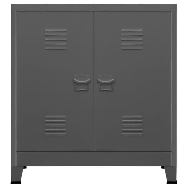 vidaXL Industriellt förvaringsskåp antracit 90x40x100 cm stål