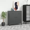 Pikkukuva 10 / 10: vidaXL Teollinen säilytysarkku antrasiitti 90x40x100 cm teräs