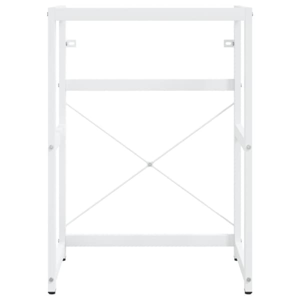 vidaXL badeværelsesmøbel til håndvask 59x38x83 cm jern hvid