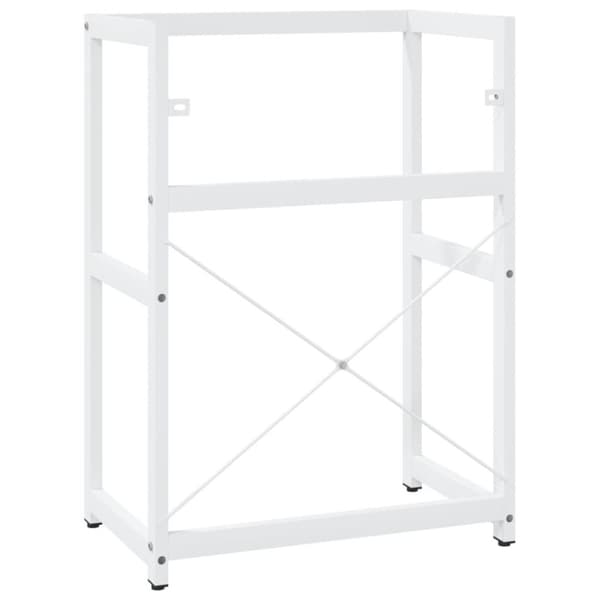 vidaXL badeværelsesmøbel til håndvask 59x38x83 cm jern hvid