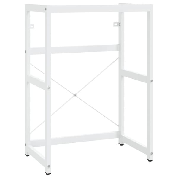 vidaXL badeværelsesmøbel til håndvask 59x38x83 cm jern hvid