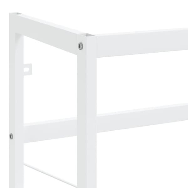 vidaXL badeværelsesmøbel til håndvask 79x38x83 cm jern hvid