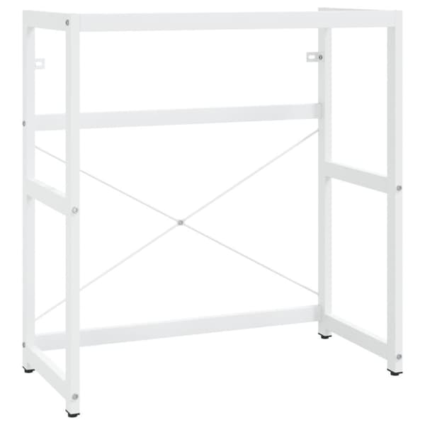 vidaXL badeværelsesmøbel til håndvask 79x38x83 cm jern hvid