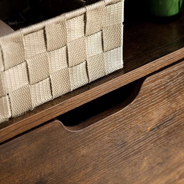 Skoskåp 3 Fack 60x24x102 cm - Skoförvaring Vintage brun-svart
