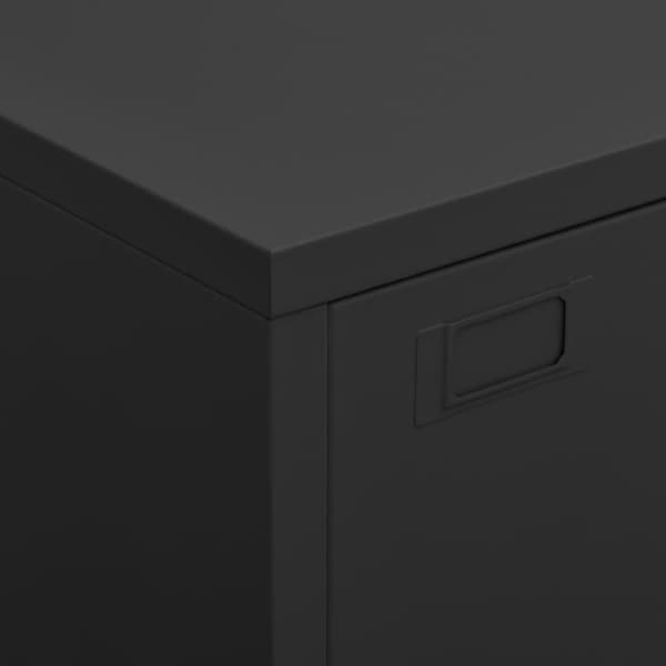 vidaXL industrielt opbevaringsskab 75x40x115 cm metal sort