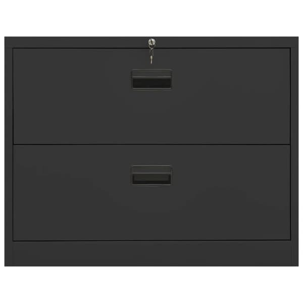 vidaXL Arkistokaappi antrasiitti 90x46x72,5 cm teräs